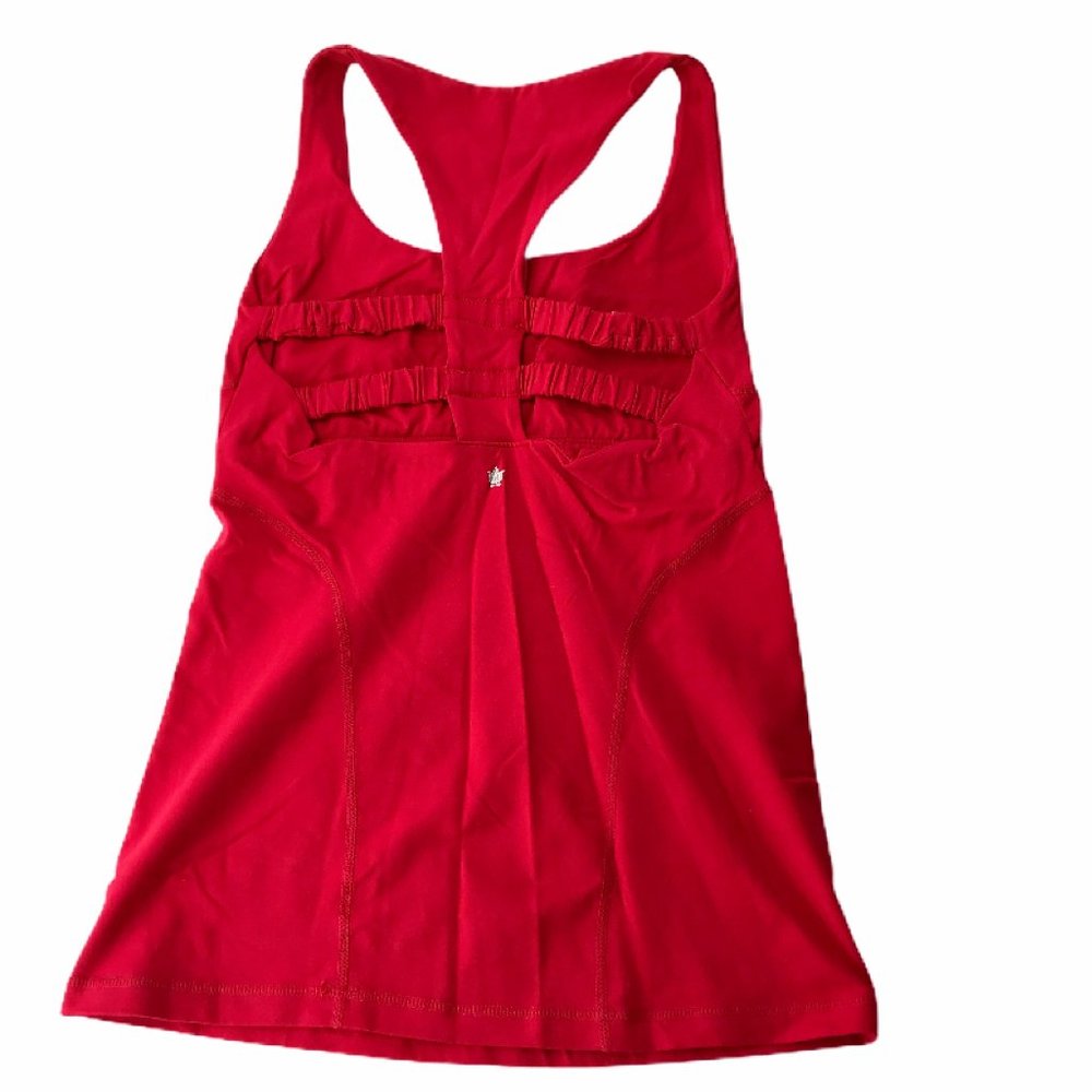 KiraGrace Sleeveless Racerback Tank Top Red Pink S